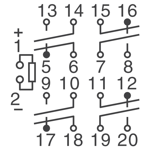SF4D-DC21V Panasonic Electric Works  Power Relays Over 2 Amps